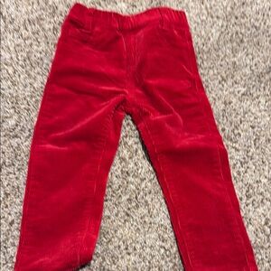 Red George Hats Corduroy Kids Pants